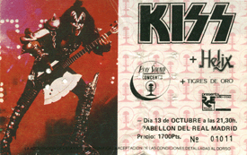 Ticket 13 october 1983
